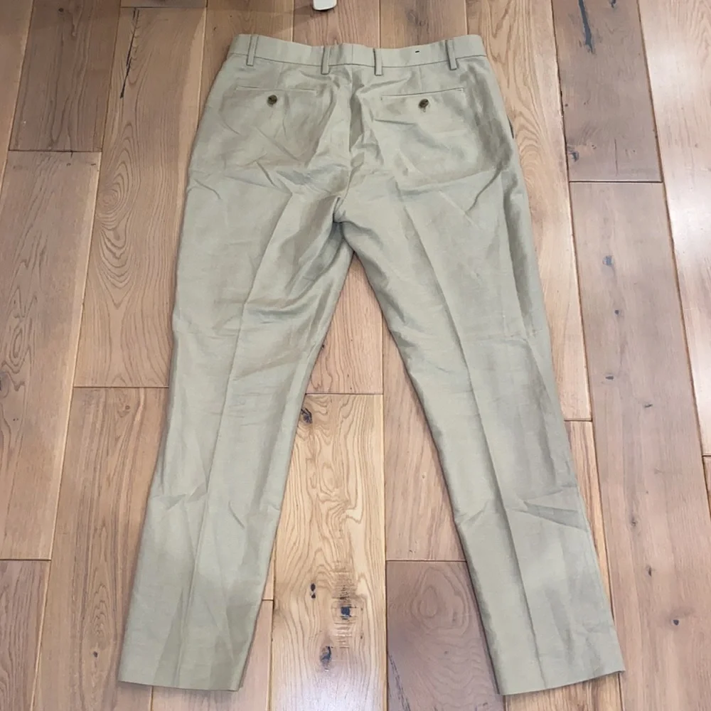 Banana republic cotton linen sage pants